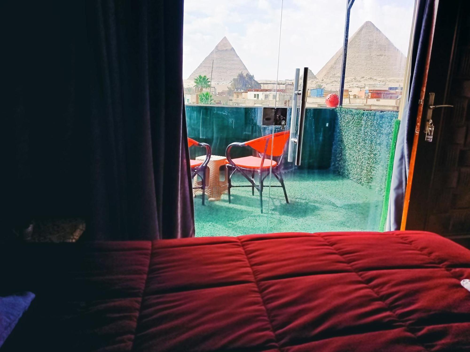 Magic Golden Pyramids View Hotell Kafret el-Gabal Eksteriør bilde