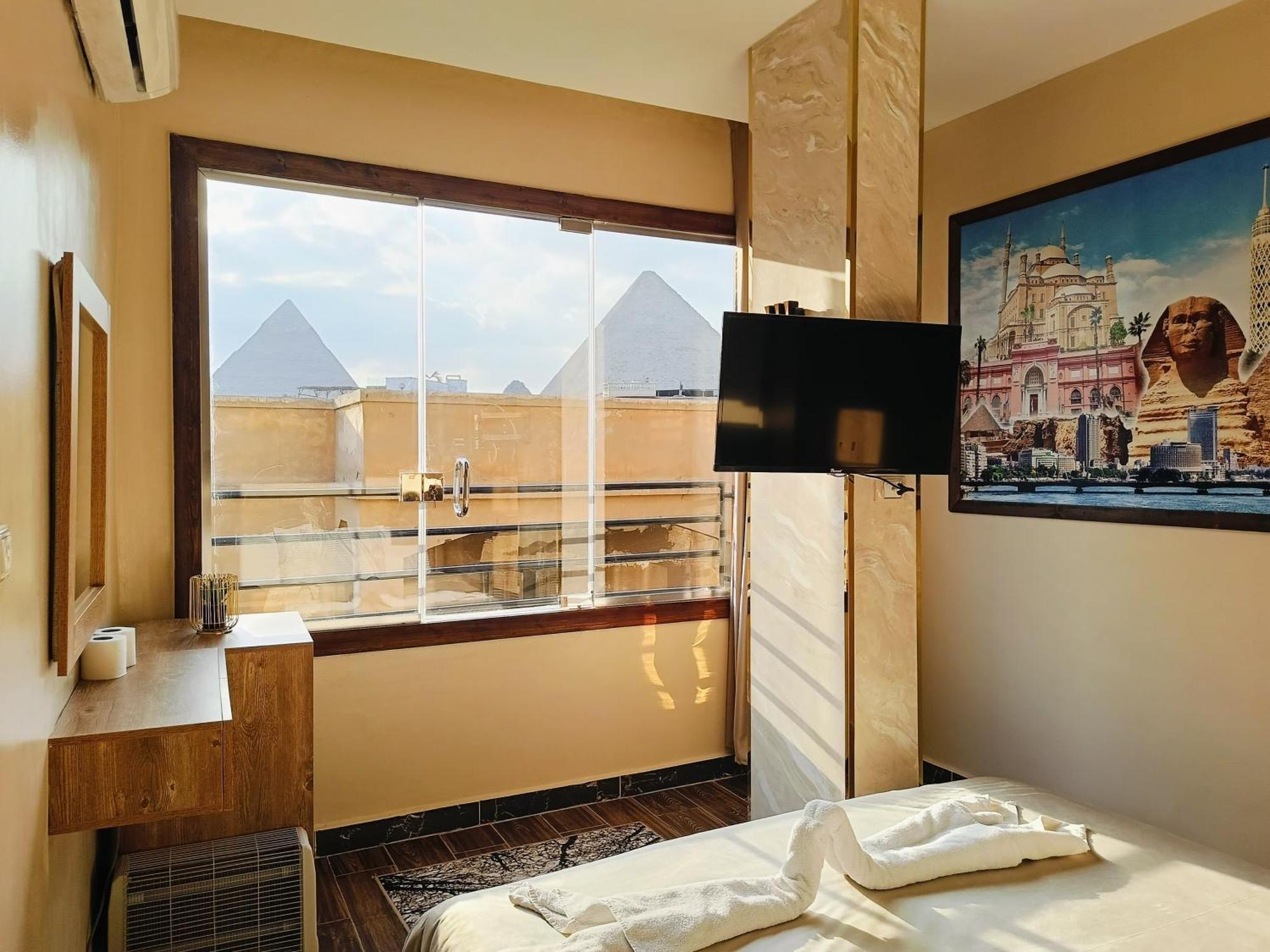 Magic Golden Pyramids View Hotell Kafret el-Gabal Eksteriør bilde
