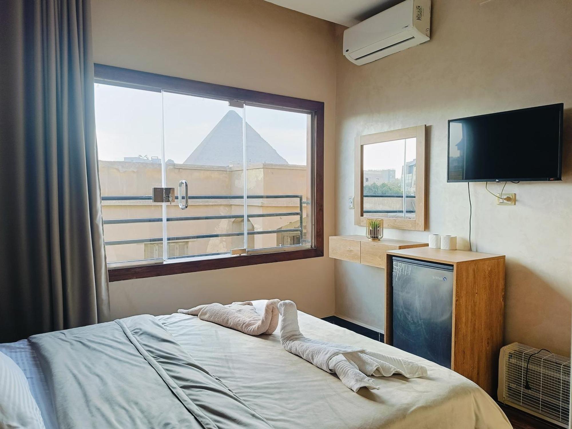 Magic Golden Pyramids View Hotell Kafret el-Gabal Eksteriør bilde